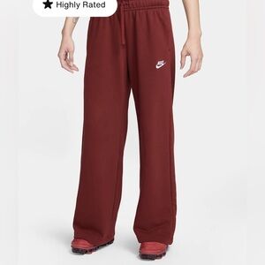 Grey Nike straight leg fleece sweats